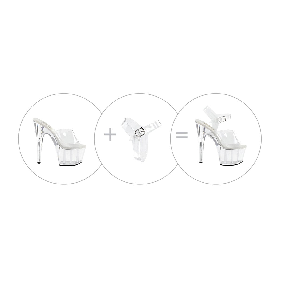 Dessi - Asymmetrical Ankle Strap Pumps – RolisaStyle